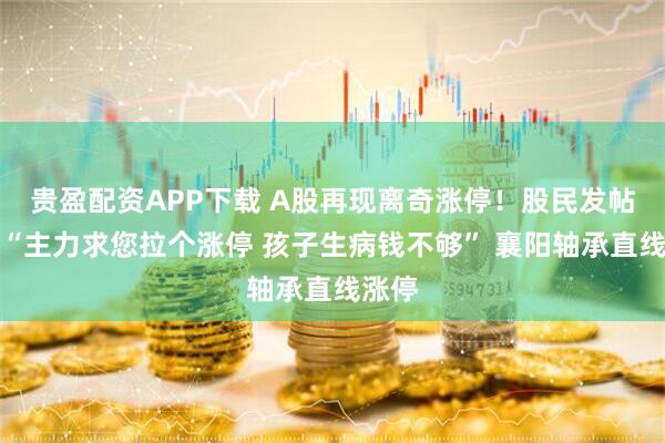 贵盈配资APP下载 A股再现离奇涨停！股民发帖求助“主力求您拉个涨停 孩子生病钱不够” 襄阳轴承直线涨停