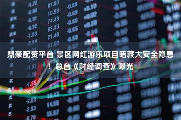 鼎豪配资平台 景区网红游乐项目暗藏大安全隐患！总台《财经调查》曝光